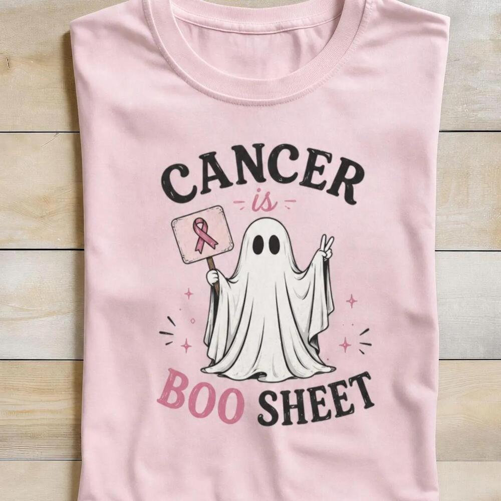 Ribbon Ghost Shirt, Awareness Halloween Tee, S Survivor Gift